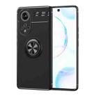 For Huawei Nova 9 Metal Ring Holder 360 Degree Rotating TPU Case(Black) - 1