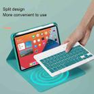 HK006 Square Keys Detachable Bluetooth Keyboard Leather Tablet Case with Holder for iPad mini 6(Black) - 8