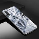 For Xiaomi Mi CC9 Marble Glass Protective Case(Ink Black) - 1