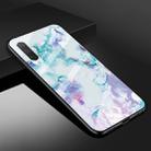 For Xiaomi Mi CC9e Marble Glass Protective Case(Ink Purple) - 1