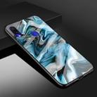 For Xiaomi Redmi 7 Marble Glass Protective Case(Ink Blue) - 1