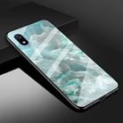 For Xiaomi Redmi 7A Marble Glass Protective Case(Cyan) - 1