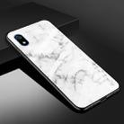 For Xiaomi Redmi 7A Marble Glass Protective Case(White) - 1
