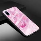 For Xiaomi Redmi 7A Marble Glass Protective Case(Rose Red) - 1