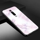 For Xiaomi Redmi K20 Marble Glass Protective Case(Pink) - 1