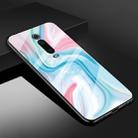 For Xiaomi Redmi K20 Marble Glass Protective Case(Blue) - 1