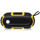 NewRixing NR-5016 Outdoor Splash-proof Water Bluetooth Speaker, Support Hands-free Call / TF Card / FM / U Disk(Yellow) - 1