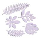 10 in 1 Creative Paper Cutting Shooting Props Tree Leaves Papercut Jewelry Cosmetics Background Photo Photography Props(Light Purple) - 1