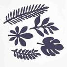 10 in 1 Creative Paper Cutting Shooting Props Tree Leaves Papercut Jewelry Cosmetics Background Photo Photography Props(Dark Blue) - 1