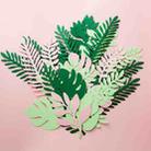 10 in 1 Creative Paper Cutting Shooting Props Tree Leaves Papercut Jewelry Cosmetics Background Photo Photography Props(Black) - 2