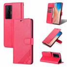 For vivo X70 Pro AZNS Sheepskin Texture Horizontal Flip Leather Case with Holder & Card Slots & Wallet(Red) - 1