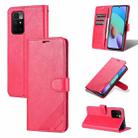 For Xiaomi Redmi 10 AZNS Sheepskin Texture Horizontal Flip Leather Case with Holder & Card Slots & Wallet(Red) - 1