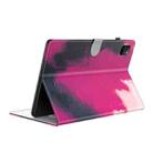 For iPad Pro 12.9 2022 / 2021 / 2020 Watercolor Pattern Skin Feel Magnetic Horizontal Flip PU Leather Tablet Case with Holder & Card Slots & Photo Frame & Sleep / Wake-up Function(Berry) - 4