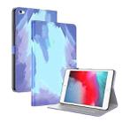 Watercolor Pattern Skin Feel Magnetic Horizontal Flip PU Leather Case with Holder & Card Slots & Photo Frame & Sleep / Wake-up Function For iPad mini 5 / 4 / 3 / 2 / 1(Winter Snow) - 1