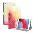 Watercolor Pattern Skin Feel Magnetic Horizontal Flip PU Leather Case with Holder & Card Slots & Photo Frame & Sleep / Wake-up Function For iPad mini 5 / 4 / 3 / 2 / 1(Spring Cherry) - 1