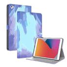 Watercolor Pattern Skin Feel Magnetic Horizontal Flip PU Leather Case with Holder & Card Slots & Photo Frame & Sleep / Wake-up Function For iPad 9.7 (2018 & 2017) / Air 2 / Air(Winter Snow) - 1