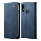 For Huawei P Smart Z / Y9 Prime Denim Texture Casual Style Horizontal Flip Leather Case with Holder & Card Slots & Wallet(Blue) - 1