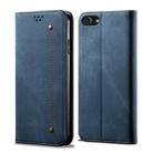 For iPhone 6 / 6s Denim Texture Casual Style Horizontal Flip Leather Case with Holder & Card Slots & Wallet(Blue) - 1