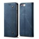 For iPhone 6 Plus / 6s Plus Denim Texture Casual Style Horizontal Flip Leather Case with Holder & Card Slots & Wallet(Blue) - 1