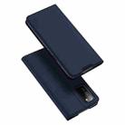For Samsung Galaxy A03s (164.2mm) DUX DUCIS Skin Pro Series Horizontal Flip PU + TPU Leather Case with Holder & Card Slots(Blue) - 1