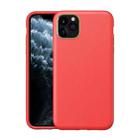 Electroplating Leather Texture PC + TPU Shockproof Case For iPhone 12 Pro Max(Red) - 1