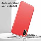 Electroplating Leather Texture PC + TPU Shockproof Case For iPhone XR(Red) - 6