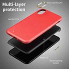 Electroplating Leather Texture PC + TPU Shockproof Case For iPhone XR(Red) - 7
