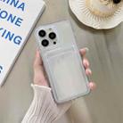 For iPhone 13 Transparent Card Slot Shockproof TPU Protective Case - 1