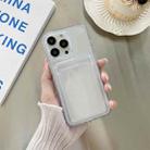 For iPhone 13 Pro Transparent Card Slot Shockproof TPU Protective Case  - 1
