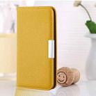 For Xiaomi Redmi Note 10 5G Litchi Texture Horizontal Flip Leather Case with Holder & Card Slots(Yellow) - 1