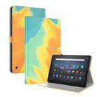 For Amazon Fire HD 10 / 10 Plus 2021 Watercolor Pattern Skin Feel Magnetic Horizontal Flip PU Leather Case with Holder & Card Slots & Photo Frame & Sleep / Wake-up Function(Autumn Leaves) - 1