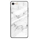 For iPhone 6 & 6s Marble Pattern Glass Protective Case(White) - 1