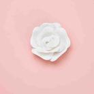 Rose Creative Paper Cutting Shooting Props Flowers Papercut Jewelry Cosmetics Background Photo Photography Props(White) - 1