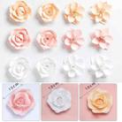 Lotus Creative Paper Cutting Shooting Props Flowers Papercut Jewelry Cosmetics Background Photo Photography Props(White) - 2