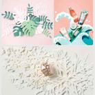 Lotus Creative Paper Cutting Shooting Props Flowers Papercut Jewelry Cosmetics Background Photo Photography Props(White) - 6