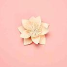 Lotus Creative Paper Cutting Shooting Props Flowers Papercut Jewelry Cosmetics Background Photo Photography Props(Champagne) - 1