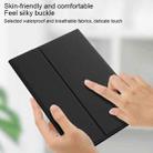 HY006D Round Keys Detachable Bluetooth Keyboard Leather Tablet Case with Colorful Backlight & Holder for iPad mini 6(Black) - 5