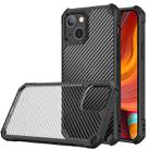 For iPhone 13 Carbon Fiber Acrylic Shockproof Protective Case(Black) - 1