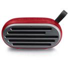 New Rixing NR-105 Mini TWS Metal Bluetooth Speaker Support Hands-free Call / FM(Red) - 1
