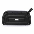 New Rixing NR-906 TWS Waterproof Bluetooth Speaker Support Hands-free Call / FM with Handle(Black) - 1