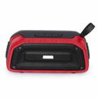 New Rixing NR-906 TWS Waterproof Bluetooth Speaker Support Hands-free Call / FM with Handle(Red) - 1