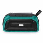 New Rixing NR-906FM TWS Waterproof Bluetooth Speaker Support Hands-free Call / FM with Handle & Antenna(Emerald Green) - 1