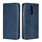 For LG Q7 Calf Texture Magnetic Horizontal Flip Leather Case with Holder & Card Slots & Wallet(Blue) - 1