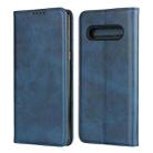 For LG V60 ThinQ 5G Calf Texture Magnetic Horizontal Flip Leather Case with Holder & Card Slots & Wallet(Blue) - 1
