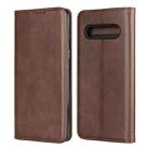 For LG V60 ThinQ 5G Calf Texture Magnetic Horizontal Flip Leather Case with Holder & Card Slots & Wallet(Brown) - 1