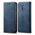 For Xiaomi Redmi 8A Denim Texture Casual Style Horizontal Flip Leather Case with Holder & Card Slots & Wallet(Blue) - 1