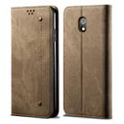 For Xiaomi Redmi 8A Denim Texture Casual Style Horizontal Flip Leather Case with Holder & Card Slots & Wallet(Khaki) - 1
