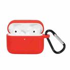 For Honor Earbuds 2 SE Anti-fall Wireless Earphone Silicone Protective Case with Hook(Red) - 1