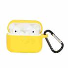 For Honor Earbuds 2 SE Anti-fall Wireless Earphone Silicone Protective Case with Hook(Yellow) - 1