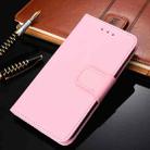 For Doogee X95 Crystal Texture Horizontal Flip Leather Case with Holder & Card Slots & Wallet(Pink) - 1